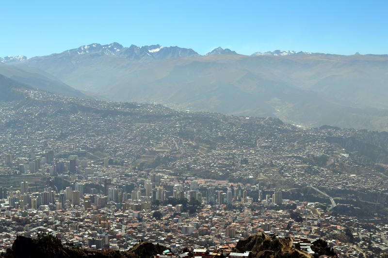 View over the city of La Paz View over the city of La Paz